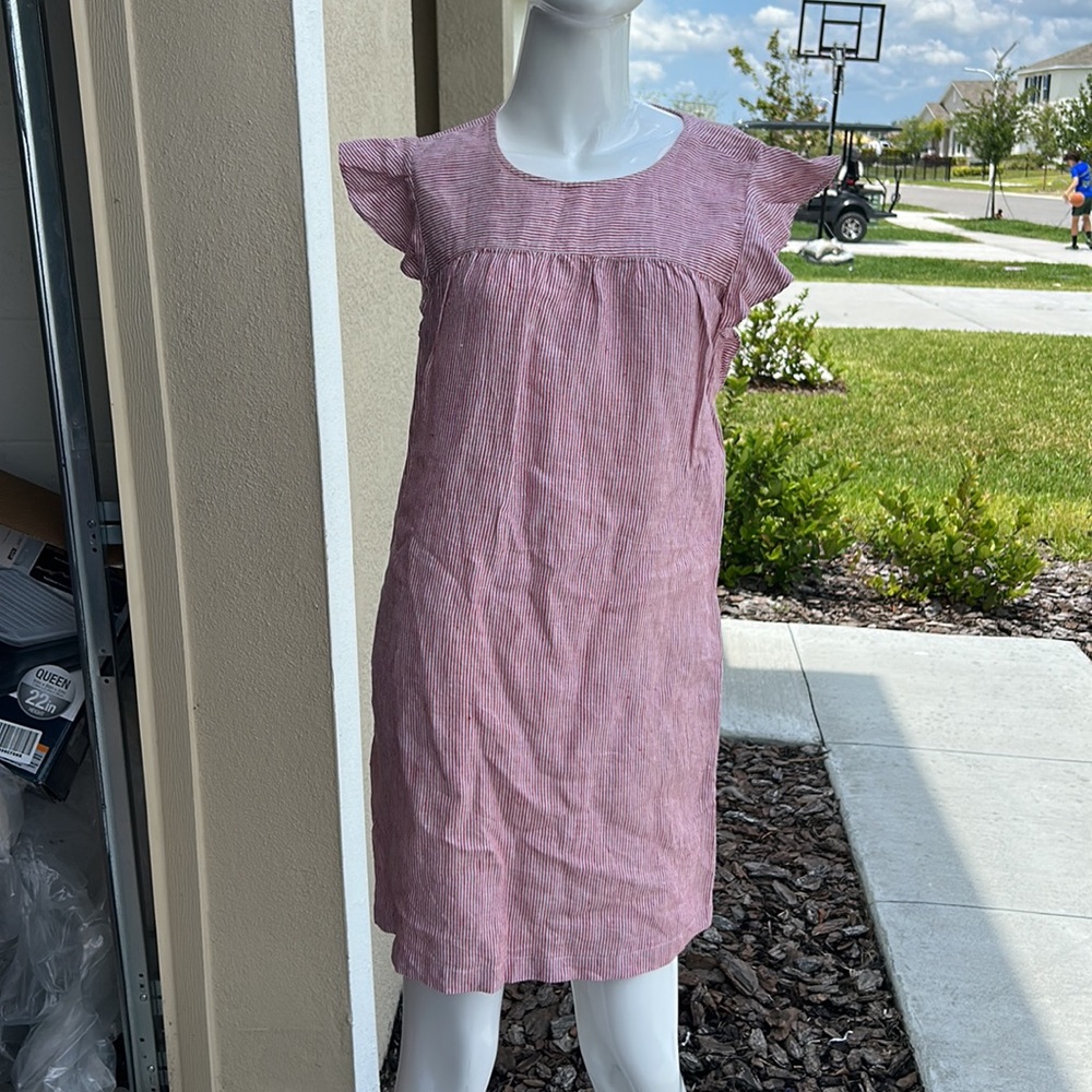 CYNTHIA ROWLEY LINEN DRESS SIZE XS